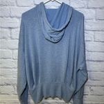 Athleta Sweater Womens Large Blue Sweatshirt Hooded Long Sleeve Activewear Photo 6