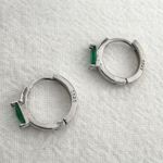 Small Hoop Earrings for Men Women Streetwear Hip Hop Unisex Earrings Silver Photo 0
