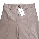 7 For All Mankind NWT  Vegan Faux Leather Pants Wide Leg Ankle High Rise Size L Photo 13