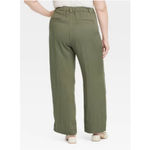 A New Day Women's Linen Essential Trouser - ™ Size 17 XXL Olive Photo 1