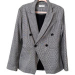 WAVERLY GREY Wool Blend Plaid Blazer Grey Small Gray Photo 0