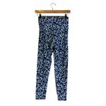 Aerie OFFLINE by Real Me Twist Leggings Womens M Blue Leopard Print Hi-Rise Yoga Photo 3