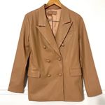 BLANK NYC REVOLVE x • vegan leather double breasted blazer murky waters sz M Photo 6