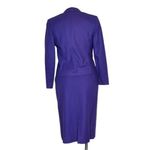 Pendleton Petite Purple Wool Straight Skirt Jacket Suit Size 8-10 VINTAGE Photo 1