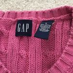 Gap Vintage Cable Knit Cardigan Sweater Pink - Sz S Photo 8