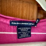 Ralph Lauren Polo  Sport Shirt Women's Small/P Pink Striped Short Sleeve V Neck Photo 1