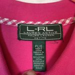 Ralph Lauren Vintage Y2K L-RL Lauren Active Golf Tennis Polo Collared Pink Shirt Size LP EUC Photo 6
