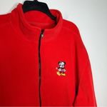 Disneyland resort Christmas Mickey Mouse red fleece full zip jacket size XXL Photo 2