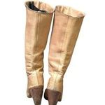 Zodiac Vintage knee high tan leather boots 7 M Photo 2