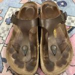 Birkenstock  Sandals Leather Gizeh Thong Brown 38 Photo 1