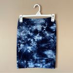 Bebe  | Blue Tie Dye Stretch Mini Skirt Sz S Photo 3
