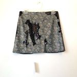 Free People NWT  Reversible Sequin Camo Mini Skirt Flip Sequins Camouflage - Sz 6 Photo 3