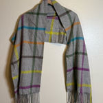 Coach  Multicolor Plaid 100% Cashmere Scarf Photo 0