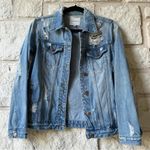 Thread and Supply Distressed Denim Oversized Jacket Photo 1