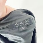 All Saints Lena Black Faux Leather Zipper Front A-Line
Mini Skirt Size 0 Photo 7