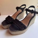 Veronica Beard   brown Reema Braided Ankle-Strap Wedge Sandals size 12 Photo 1