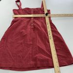 Kendall + Kylie  Dress Womens X Small Red Button Back Square Neck Mini‎ Photo 5