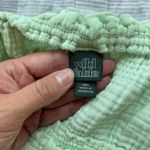 Wild Fable  Pastel Green Smocked Square Neck Long Sleeve Blouse Photo 5