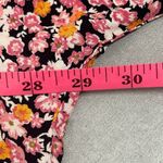 Pieces Pink Black Floral Print Short Sleeve VNeck Babydoll Shift Dress Sz 20 NWT Black Photo 7