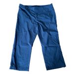 Eddie Bauer  Cropped Pants Pull On‎ Casual Comfy Blue Size 14 Photo 1