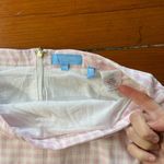 Draper James  RSVP Pink White Gingham Plaid Ruffle Hem Skirt - Size 10 Photo 6