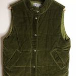Jones New York  sport ladies quilted zip up and button puffer vest size medium Photo 1