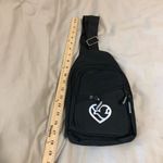 Nebraska Methodist Hospital Black Sling Bag with Heart Dove Design Photo 4