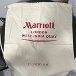 Cream Canvas Laundry Bag with Logo Photo 0