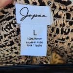 Japna  Animal Print Wrap Stretch Midi Skirt SIZE Large Photo 5