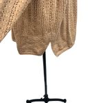 Eileen Fisher  Vintage Sweater Crochet Pointelle Knit Camel Tan Size 2 Medium Photo 6