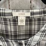 J.Crew Black Beige 100% Silk Plaid Blousanna Tunic Style 35471 Photo 3