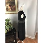 Adrianna Papell Women Black Round Neck Sleeveless Knee Length Sheath Dress Sz 10 Photo 5
