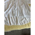 Jessica London  Size 28 White Over Size Button Up Blouse Photo 3