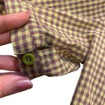 Nasty Gal Size 8 Puff Sleeve Gingham Print Fitted Mini Dress Green Cottagecore Photo 5