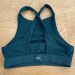 Alo Yoga - Alosoft Iconic 90's Bra in Dark Teal Green Photo 1
