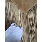 Vintage Cedars Suede Leather Fringe western cowboy brown coat Jacket M Size M Photo 10