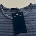 Brandy Melville  Navy & Blue Striped Tee Photo 1