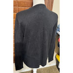 VTG Bechamel Black Christmas sweater cardigan Santa Claus embroidered full zip M Size M Photo 5