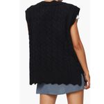 Princess Polly Antonia Sweater Vest oversized Cable Knit Black SZ XS/S Photo 1