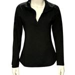 CCC Black Long Sleeve Quarter Zip Athletic Wear Pullover Jacket Size S Photo 0