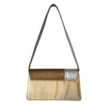 Vintage Elka Metallic Colorblock Purse Shoulder Bag Flap Closure Y2K Vintage Gold Photo 1