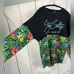 Stay Salty Myrtle Beach Long Sleeve Top – Tropical Floral Colorblock Size L Photo 1
