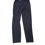 Athleta Brooklyn Textured Ankle Pants Size 4 Navy blue plaid Photo 4