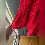Nanette Lepore  Red Lace Top Photo 2