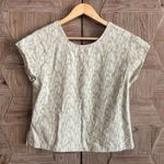 REI Womens White Cap Sleeve Top V Neck Size S Activewear Photo 4