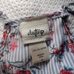 Daytrip  Women's‎ Floral Striped Sleeveless Blouse V-neck Flowy Size Small Summer Photo 2