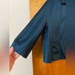 J.Jill Blazer Jacket Top Lantern Sleeve Peacock Blue Pleated Back NWT Medium Photo 5