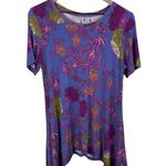 LOGO By Lori Goldstein Printed Knit Top Twin Set w/ Contrast Tank Size Medium Photo 1