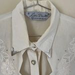 Vintage Lilia Guilty Exclusive Western Wear Collection White Button Down Shirt Size M Photo 2