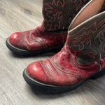 Ariat Red and Gray Cowboy Boots Photo 1
